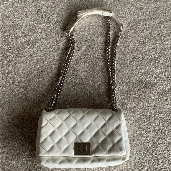 Chanel-look Quilted Bag Cream INC International Concepts - Picture 1 of 11